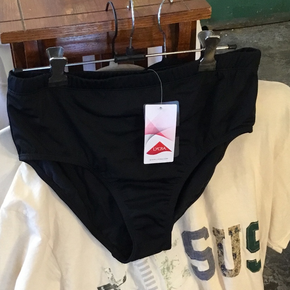 0203 Swimsuits For All black swim bottoms only; NWT size 12